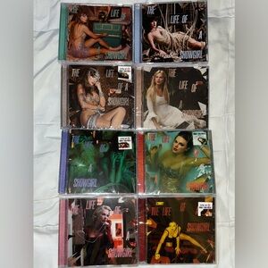 Set of eight Taylor Swift The Life of a Showgirl CDs - All Variants